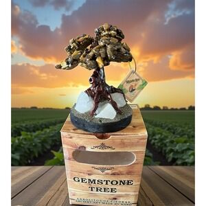 Gemstone Tree Tiger Eye Courage Divine Vision Semi Precious Stones Made By Hand